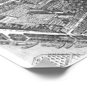 Plan von Paris Poster (Ecke)