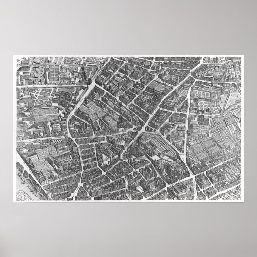 Plan von Paris Poster (Vorne)