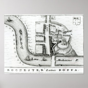 Plan von Rochester Poster