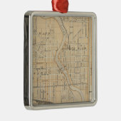 Plan von South Bend mit Mishawaka Ornament Aus Metall (Rechts)