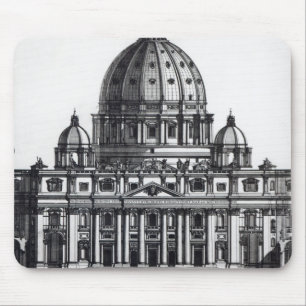 Plan von St Peter, Rom, vorbei graviert Mousepad