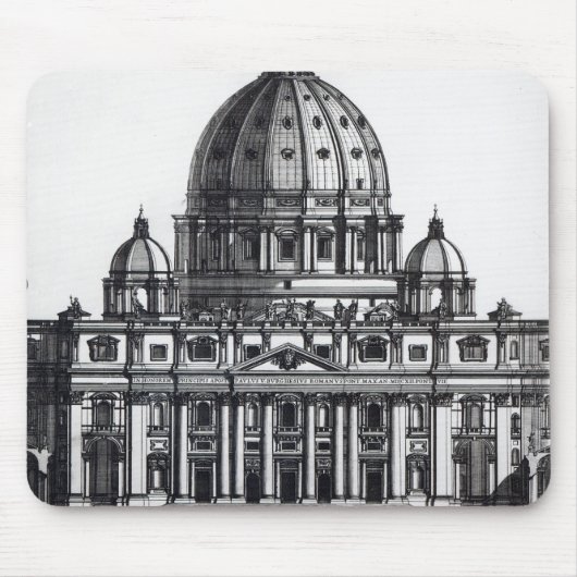 Plan von St Peter, Rom, vorbei graviert Mousepad (Vorne)