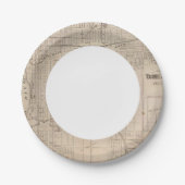 Plan von Terre Haute, Vigo Co Pappteller (Vorderseite)