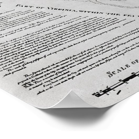 Plan von Washington D.C. Poster (Ecke)