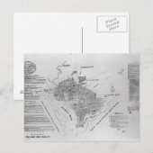 Plan von Washington D.C. Postkarte (Vorne/Hinten)