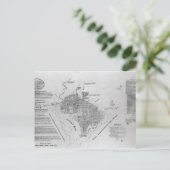 Plan von Washington D.C. Postkarte (Stehend Vorderseite)