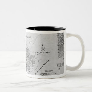 Plan von Washington DC Zweifarbige Tasse