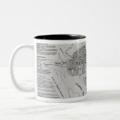 Plan von Washington DC Zweifarbige Tasse (Links)