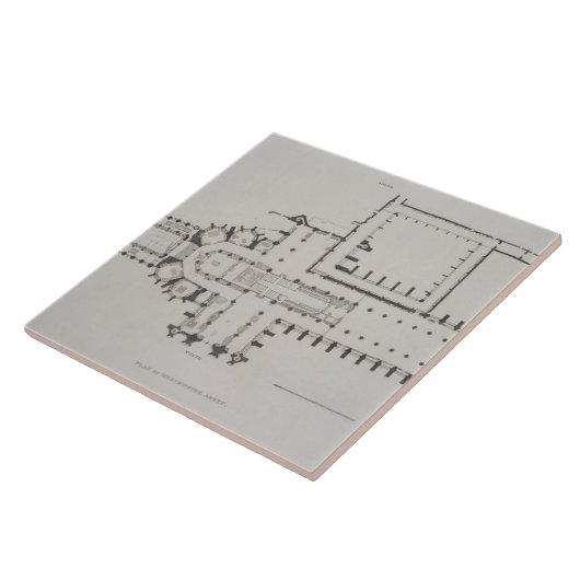 Plan von Westminster Abbey, überziehen 1 von Fliese (Seite)