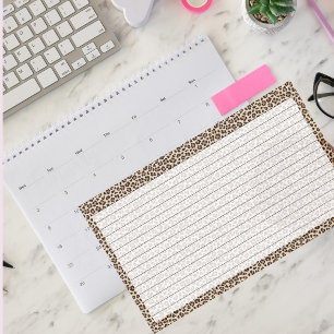 Plan With Me   Stylish 10"X6" Leopard Print Lined Post-it Klebezettel