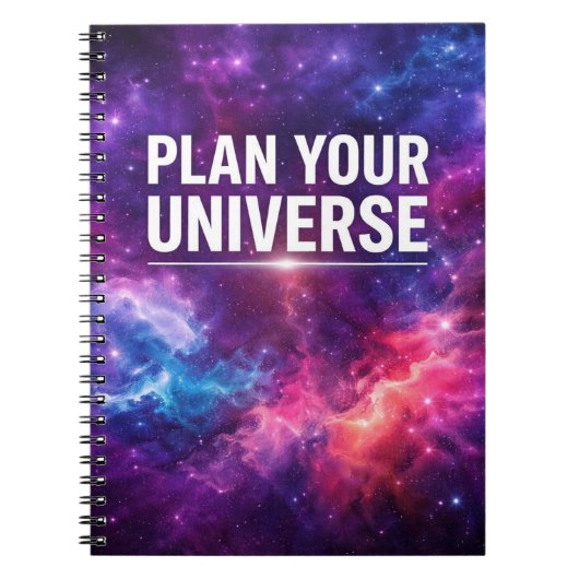 Plan Your Universe Galaxy Planner Notizblock (Vorderseite)