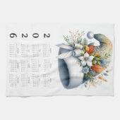 Plan your year in style with this 2026 calendar geschirrtuch (Horizontal)