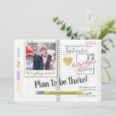 Plan zum Foto des Bullet Journal Calendar Save The Date (Stehend Vorderseite)