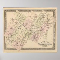 Plan zur Kontur des Landkreises von Washington in 