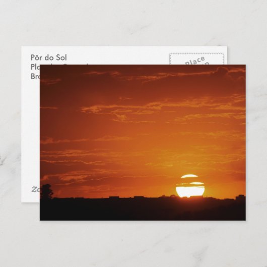 Planalto Central Postkarte (Vorne/Hinten)