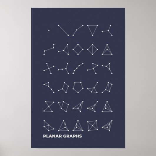 Planar Graphs Poster Dark (Vorne)