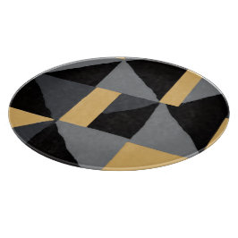 Planche à Découper en Verre Géométrie Moderne Schneidebrett