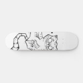 Planche de Skate Chat du Cheshire Alice Skateboard (Horizontal)