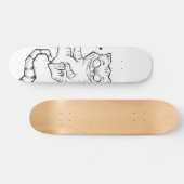 Planche de Skate Chat du Cheshire Alice Skateboard (Horizontal)
