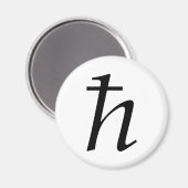 Planck-Konstante (reduziert) Magnet (Vorderseite/Rückseite)