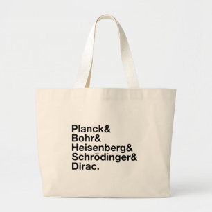 Planck u. Bohr u. Heisenberg u. Schrödinger u. Jumbo Stoffbeutel