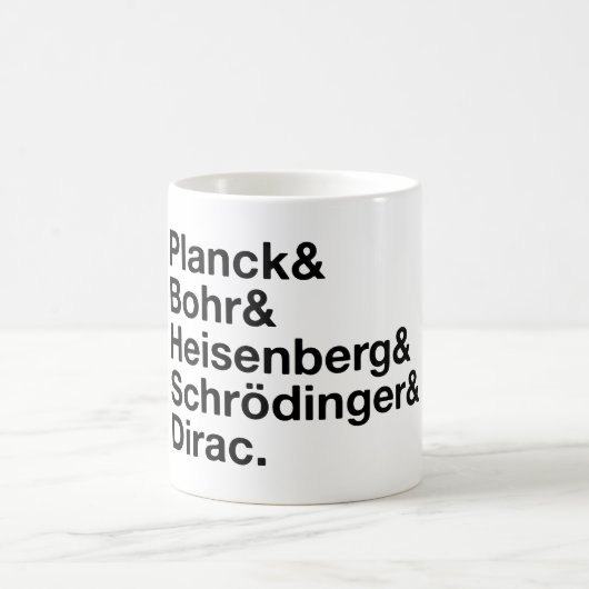 Planck u. Bohr u. Heisenberg u. Schrödinger u. Kaffeetasse (Mittel)