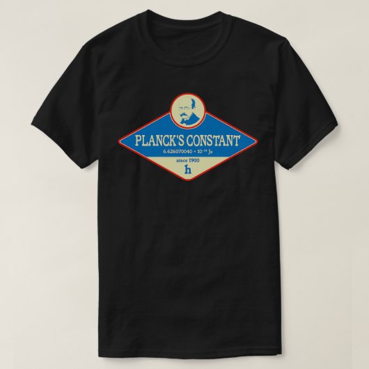 Plancks Constant T-Shirt (Design vorne)