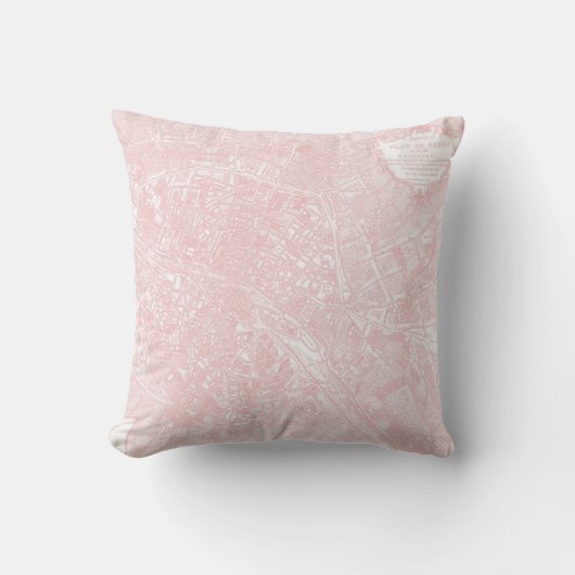 Plande Paris im rosa Kissen (Vorderseite)