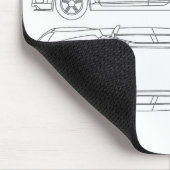 Plandruck Mazdas rx8 rx-8 Mousepad (Ecke)