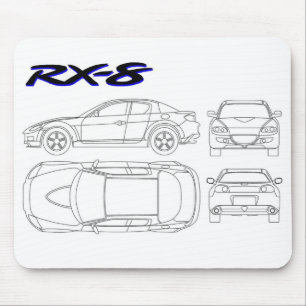 Plandruck Mazdas rx8 rx-8 Mousepad