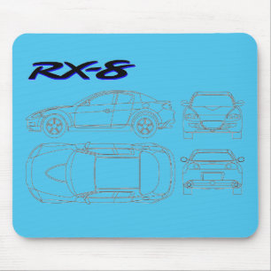 Plandruck Mazdas rx8 rx-8 Mousepad