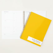 Pläne 2026 Trendy Bold Mustard Yellow Minimal Planer (Anzeige)