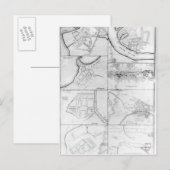 Pläne der Haupttürme, Forts Postkarte (Vorne/Hinten)
