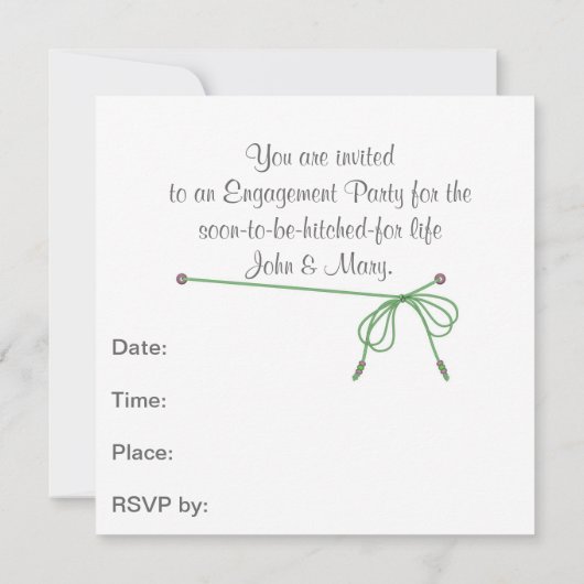 Pläne der Vertragspartei Einladung (Rückseite)