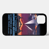 Plane Flying Over Searchlight Poster Case-Mate iPhone Hülle (Rückseite (Horizontal))