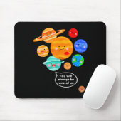 Plane Funny Cartoon Planets Never Forget Mousepad (Mit Mouse)