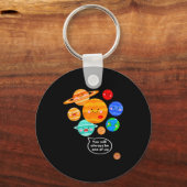 Plane Funny Cartoon Planets Never Forget Schlüsselanhänger (Vorderseite)