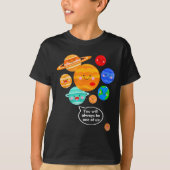 Plane Funny Cartoon Planets Never Forget  T-Shirt (Vorderseite)