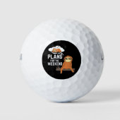Pläne für das Wochenende Golfball (Vorderseite)