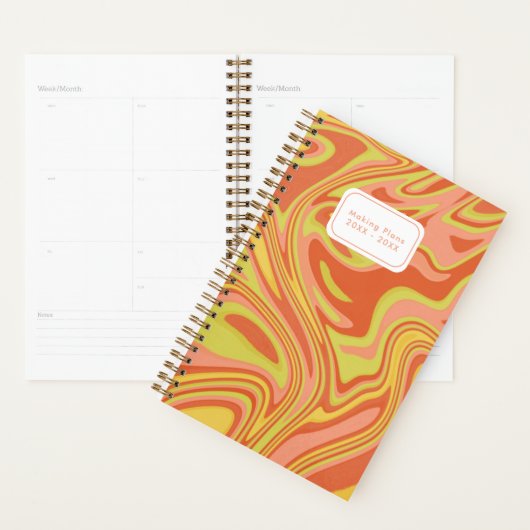 Pläne für den modernen, farbenfrohen orangefarbene planer (Anzeige)