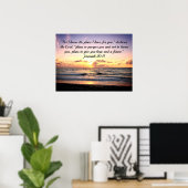 PLÄNE FÜR EINE HOFFNUNG UND EINE ZUKUNFT JEREMIAH  POSTER (Heimbüro)