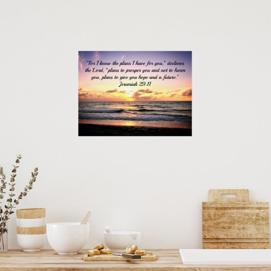 PLÄNE FÜR EINE HOFFNUNG UND EINE ZUKUNFT JEREMIAH POSTER (Küche)