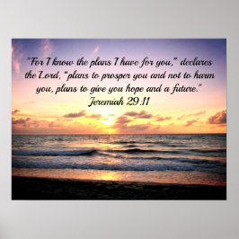 PLÄNE FÜR EINE HOFFNUNG UND EINE ZUKUNFT JEREMIAH POSTER