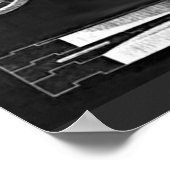 Pläne für Leuchtturme in Blackboard Poster (Ecke)