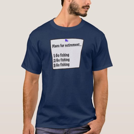 Pläne für Shirt des Ruhestandes (Fischen) (Vorderseite)