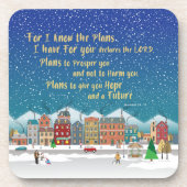 Pläne, Ihnen Hoffnung und eine Zukunft-Jeremiah 29 Getränkeuntersetzer (Vorderseite)