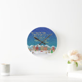 Pläne, Ihnen Hoffnung und eine Zukunft zu geben. J Runde Wanduhr (Zuhause)