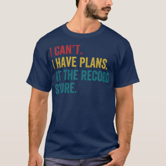 Pläne im Rekordladen Funny Vinyl LP Collector T-Shirt