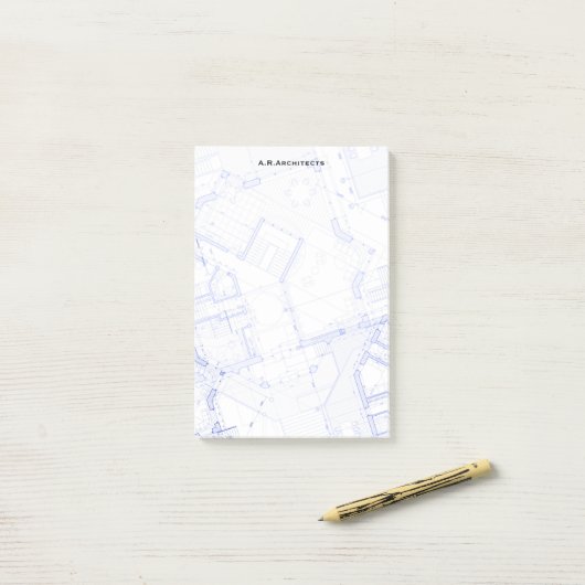 Pläne Post-it Klebezettel (Auf Schreibtisch)