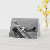 Plane Tennis Greeting Card Karte (Gelbe Blume)